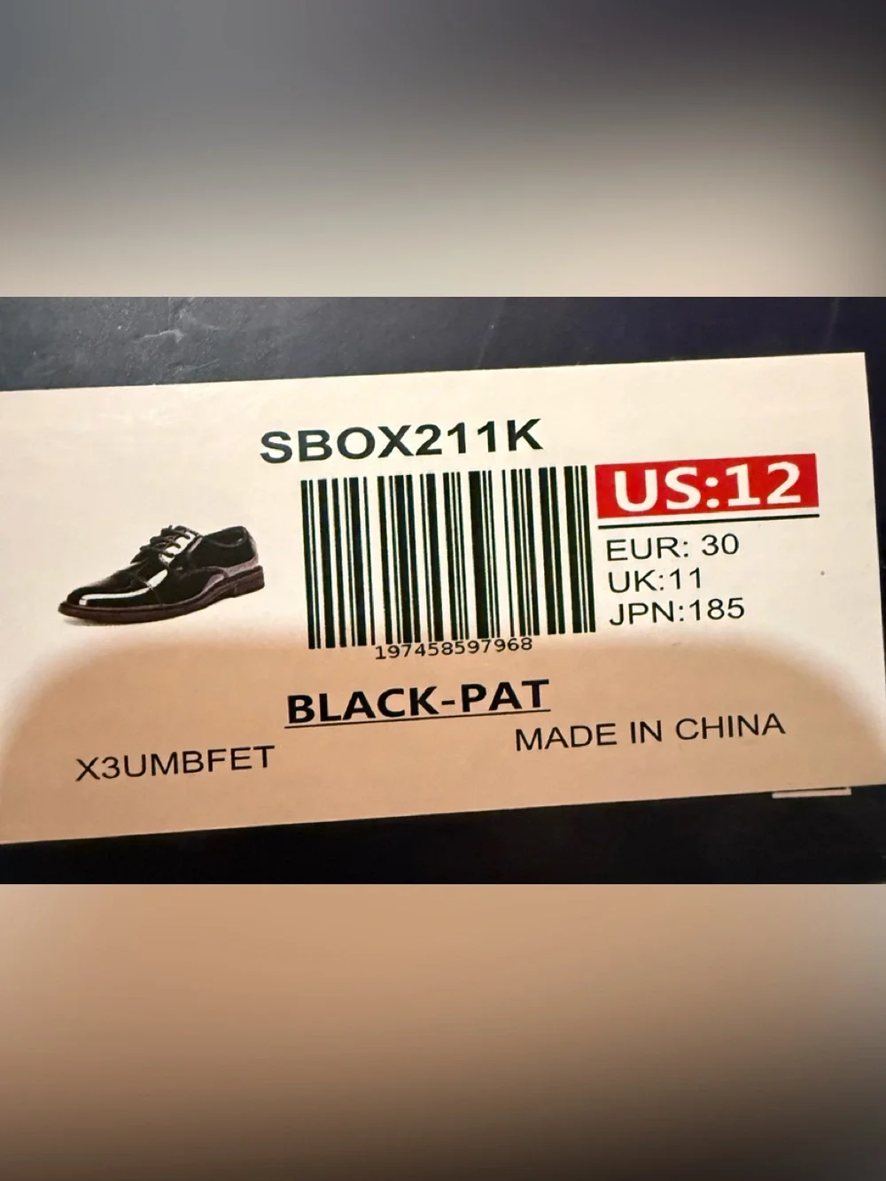 Men's Black Patent Lace-Up Dress Shoes